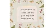Dịch vụ Luật sư Soạn Đơn xin giảm nhẹ trách nhiệm Hình sự