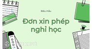 Mẫu đơn xin nghỉ học của trường chính trị mới nhất năm 2024