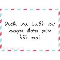 Dịch vụ Luật sư soạn đơn xin bãi nại