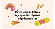 Đề thi giữa kì 1 Khoa học tự nhiên lớp 6 có đáp án chọn lọc