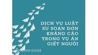 Dịch vụ Luật sư soạn đơn kháng cáo trong vụ án Giết người