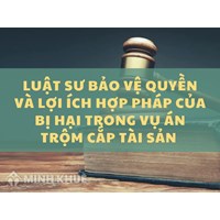Luật sư bảo vệ quyền và lợi ích hợp pháp của Bị hại trong vụ án Trộm cắp tài sản