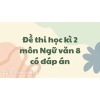 Đề thi học kì 2 môn Ngữ văn lớp 8 có đáp án chi tiết