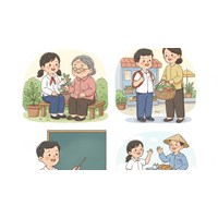 Viết đoạn văn tả ngoại hình của một người mà em thường gặp hay nhất