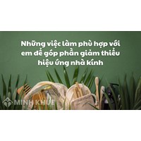 Những việc làm phù hợp với em để góp phần giảm thiểu hiệu ứng nhà kính