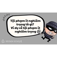 Tội phạm ít nghiêm trọng là gì? Ví dụ tội phạm ít nghiêm trọng