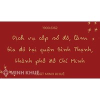 Dịch vụ cấp sổ đỏ, làm bìa đỏ sổ đỏ tại quận Bình Thạnh, TP HCM