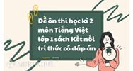 Đề ôn thi học kì 2 môn Tiếng Việt lớp 1 sách Kết nối tri thức có đáp án