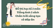 Đề thi học kì 2 môn Tiếng Anh 2 sách Chân trời sáng tạo có đáp án