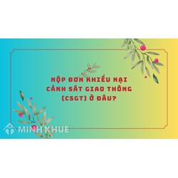 Nộp đơn khiếu nại Cảnh sát giao thông (CSGT) ở đâu?