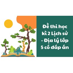 Đề thi học kì 2 Lịch sử - Địa lý lớp 5 có đáp án chi tiết nhất
