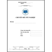 Mẫu bìa luận văn có tải file word miễn phí, đẹp nhất