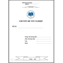 Mẫu bìa luận văn có tải file word miễn phí, đẹp nhất