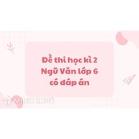 Đề thi học kì 2 Ngữ Văn lớp 6 có đáp án đầy đủ, chi tiết