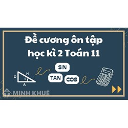 Đề cương ôn tập <strong>học</strong> kì 2 môn Toán <strong>lớp</strong> 11 chọn lọc mới nhất