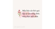 Mẫu báo cáo kết quả tập sự của công chức, viên chức mới nhất