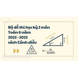 Đề thi học kì 2 môn Toán lớp 6 sách Cánh diều có đáp án
