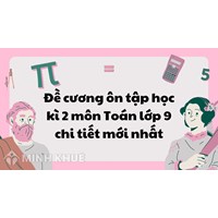 Đề cương ôn tập học kì 2 môn Toán lớp 9 mới nhất