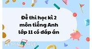 Đề thi học kì 2 môn tiếng Anh lớp 11 có đáp án chi tiết