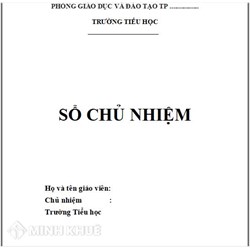 Mẫu sổ chủ nhiệm tiểu học mới nhất và cách ghi chi tiết