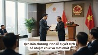 Kịch bản chương trình lễ quyết định bổ nhiệm chức vụ mới nhất