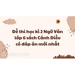Đề thi học kì 2 Ngữ Văn lớp 6 sách Cánh Diều có đáp án mới nhất