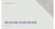 Mẫu báo cáo công tác Dân vận khéo chi tiết nhất