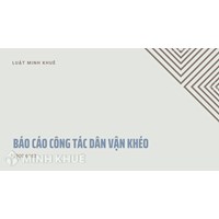 Mẫu báo cáo công tác Dân vận khéo chi tiết nhất