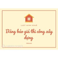 Mẫu bảng báo giá thi công xây dựng mới nhất bằng Word, Ecexl
