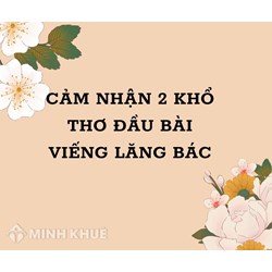 Cảm nhận 2 khổ thơ đầu bài Viếng lăng Bác chọn lọc hay nhất