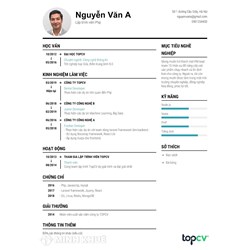 Mẫu CV Tiếng Anh dành cho lập trình vên ngành IT