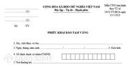 Mẫu Phiếu khai báo tạm vắng mới nhất và cách viết chi tiết