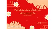 Mẫu phiếu bầu cử đại hội chi bộ, bầu bí thư chi bộ mới nhất 2024