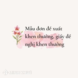 Mẫu đơn đề xuất khen thưởng, giấy đề nghị khen thưởng mới nhất