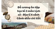 Đề cương ôn tập học kì 2 môn Lịch sử - Địa lí 6 sách Cánh diều chi tiết