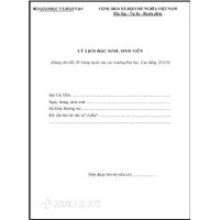 Mẫu sơ yếu lý lịch học sinh THCS và hướng dẫn cách viết chi tiết
