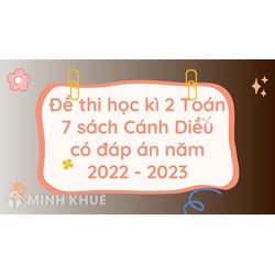 Đề thi học kì 2 Toán 7 sách Cánh Diều có đáp án chi tiết