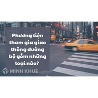 Phương tiện tham gia giao thông đường bộ gồm những loại nào?
