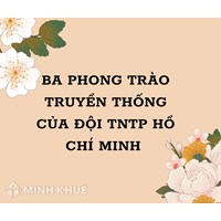3 phong trào truyền thống của Đội thiếu niên tiền phong Hồ Chí Minh là gì?