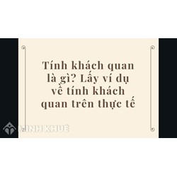 Tính khách quan là gì? Lấy ví dụ về tính khách quan trên thực tế
