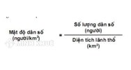 Cách tính mật độ dân số (người/km2) chính xác nhất?