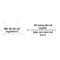 Cách tính mật độ dân số (người/km2) chính xác nhất?