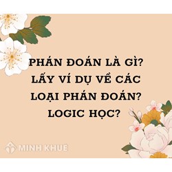 Phán đoán là gì? Lấy ví dụ về các loại phán đoán? Logic học