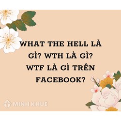 What the hell là gì? WTH là gì? WTF là gì trên Facebook?