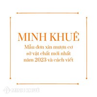 Mẫu đơn xin mượn cơ sở vật chất mới nhất và cách viết