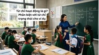 Từ chỉ hoạt động là gì? Phân biệt với từ chỉ trạng thái cho ví dụ