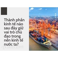 Thành phần kinh tế nào sau đây giữ vai trò chủ đạo trong nền kinh tế nước ta?