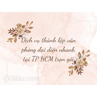 Dịch vụ thành lập văn phòng đại diện nhanh tại TP HCM trọn gói