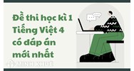 Đề thi học kì 1 Tiếng Việt lớp 4 có đáp án chi tiết nhất