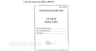 Hướng dẫn khai lý lịch đối với người xin vào Đảng mới nhất